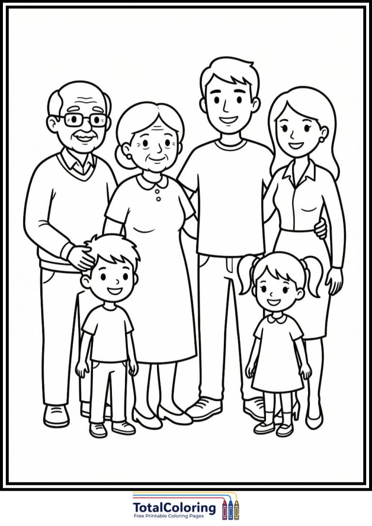 Family coloring pages (Free printable PDF) - TotalColoring.com