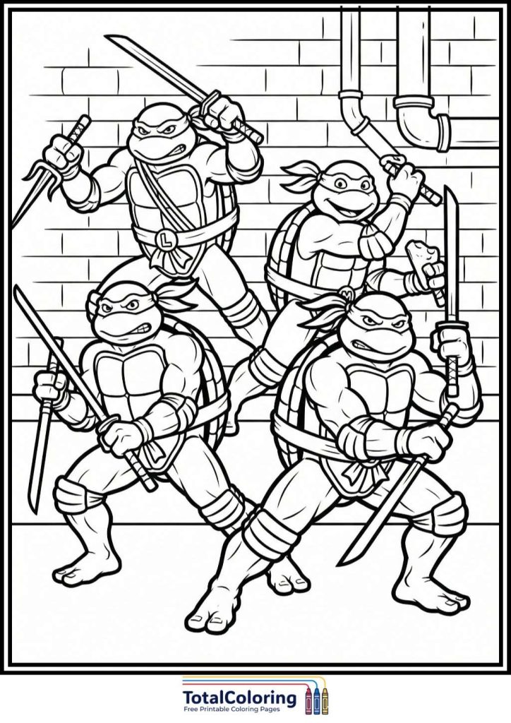 Free printable Ninja Turtles