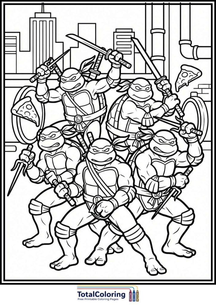 Free printable Ninja Turtles
