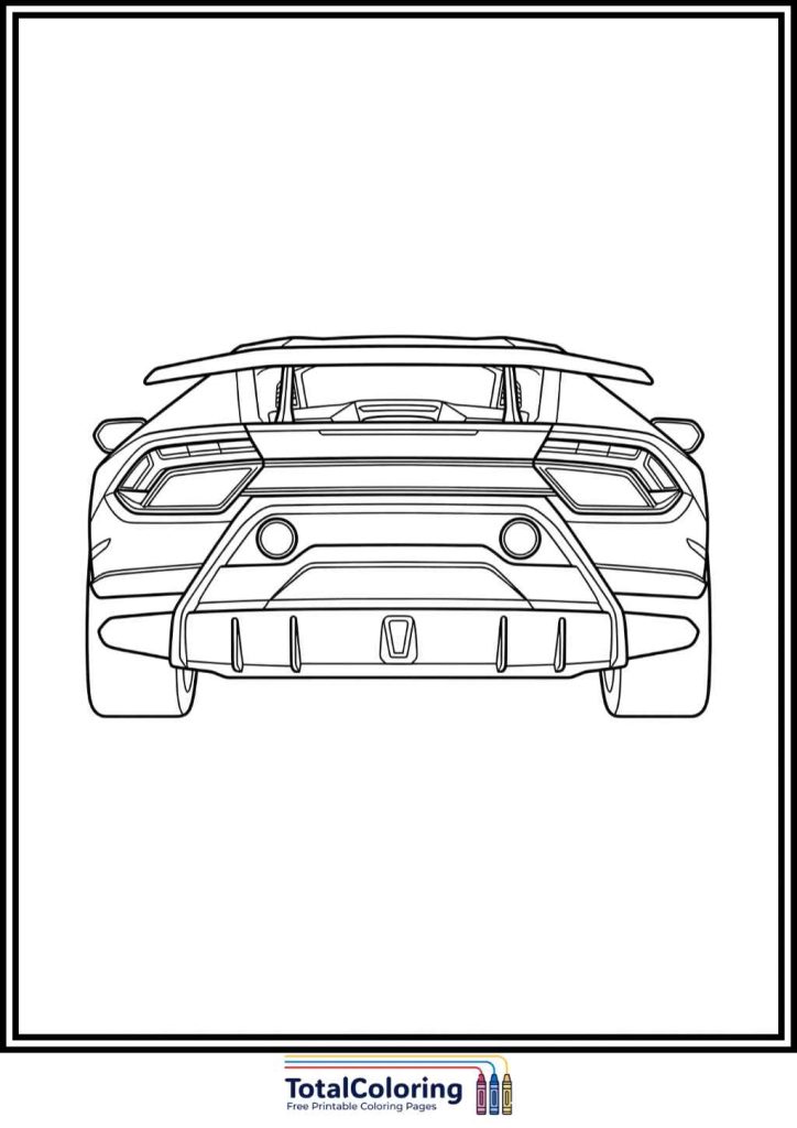 Lamborghini coloring page