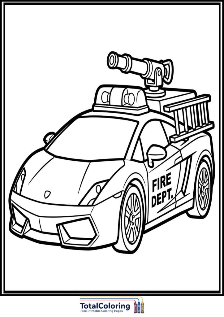 Lamborghini coloring page