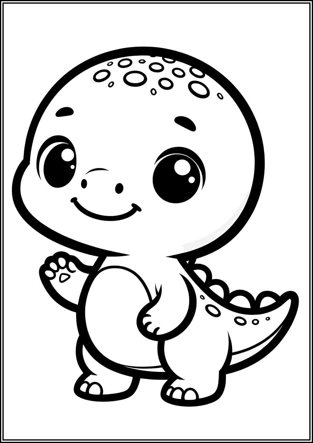 A Baby Dinosaur Coloring