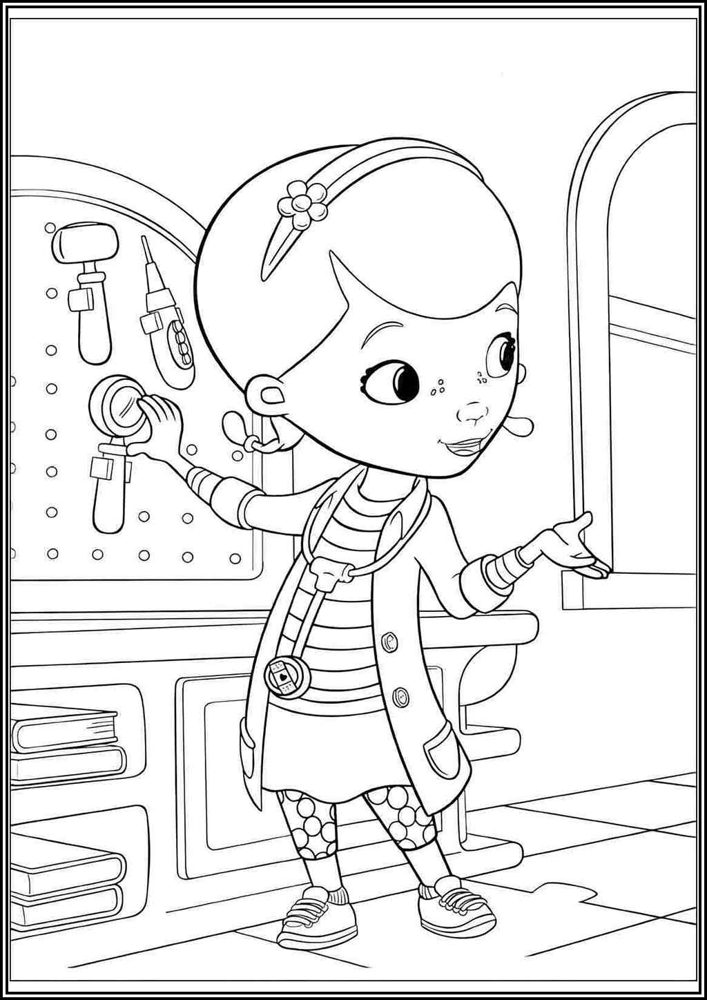 Adorable Doc Mcstuffins Coloring