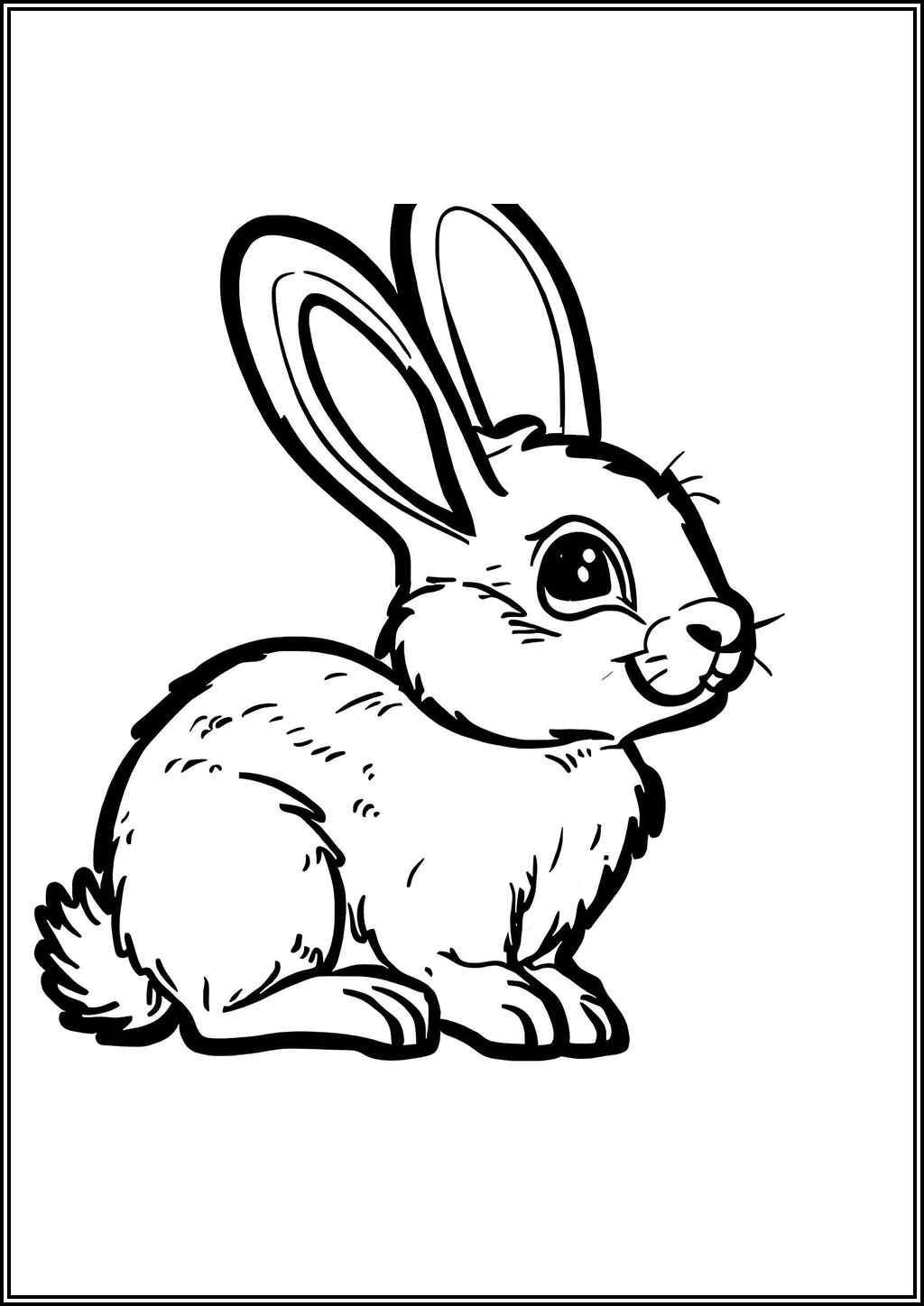 Adorable Rabbit Coloring