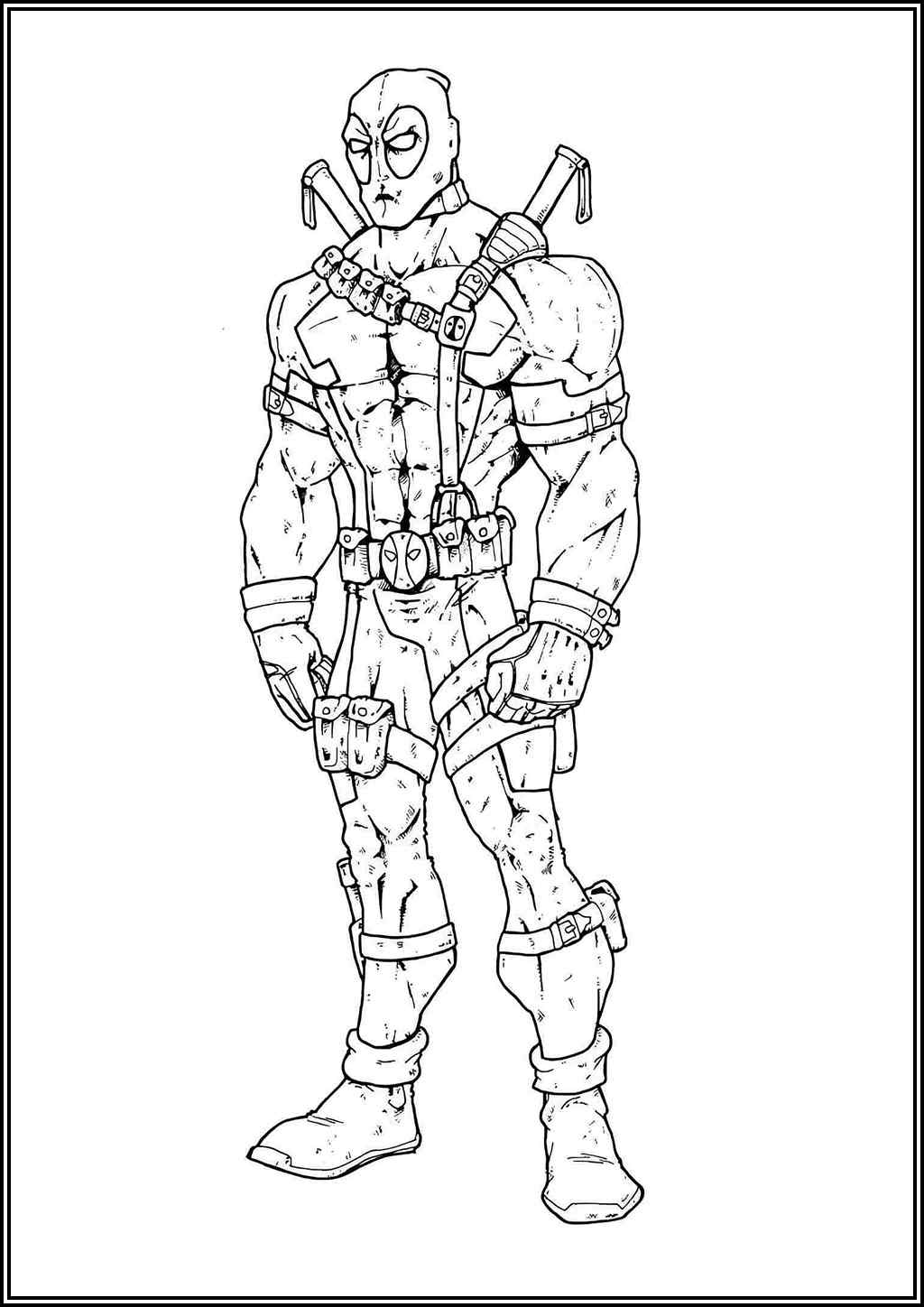 Amazing Deadpool Coloring