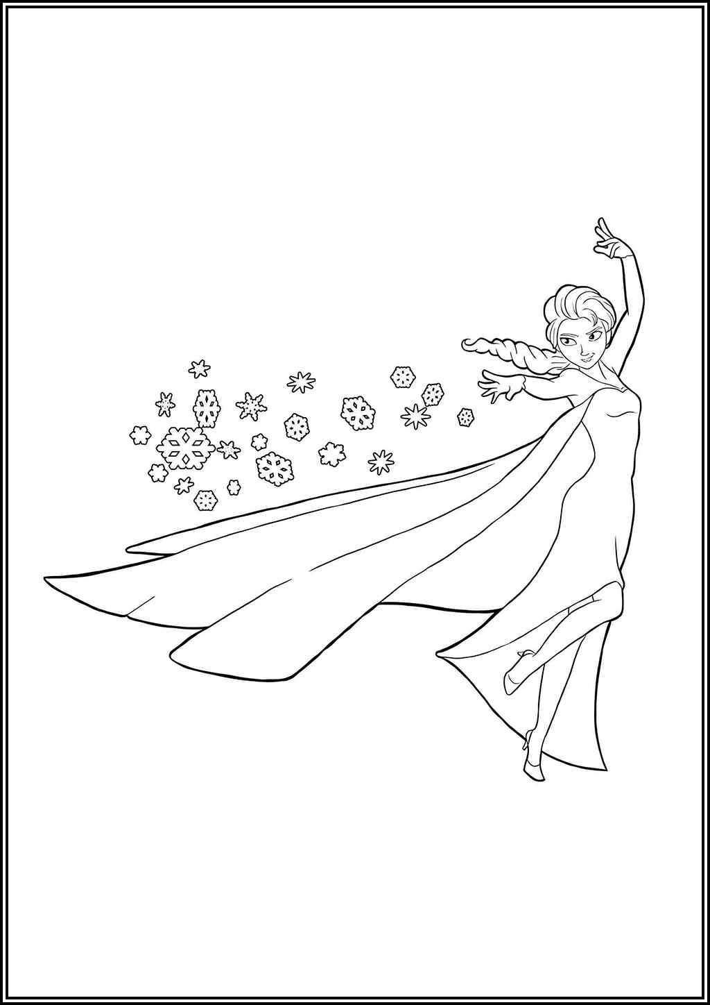 Amazing Elsa Coloring