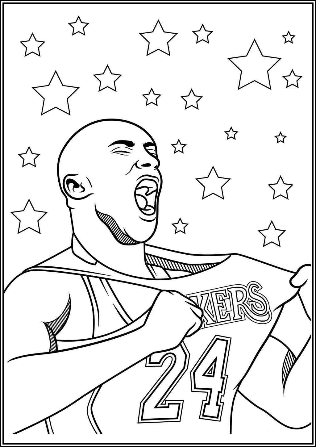 Amazing Kobe Bryant Coloring