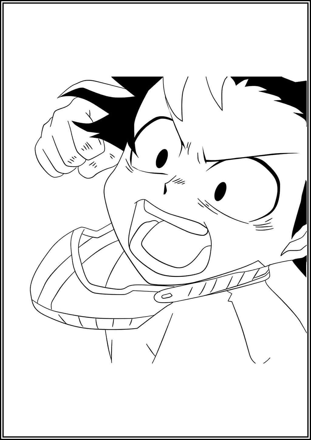 Angry Izuku Midoriya Coloring