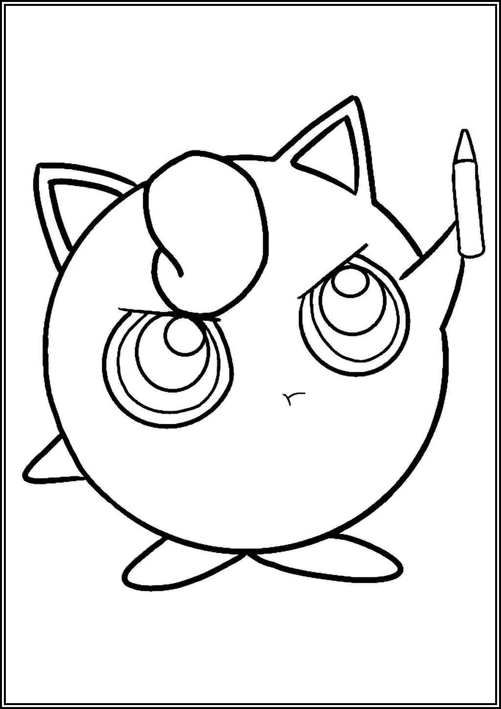 Angry Jigglypuff Pokemon Coloring