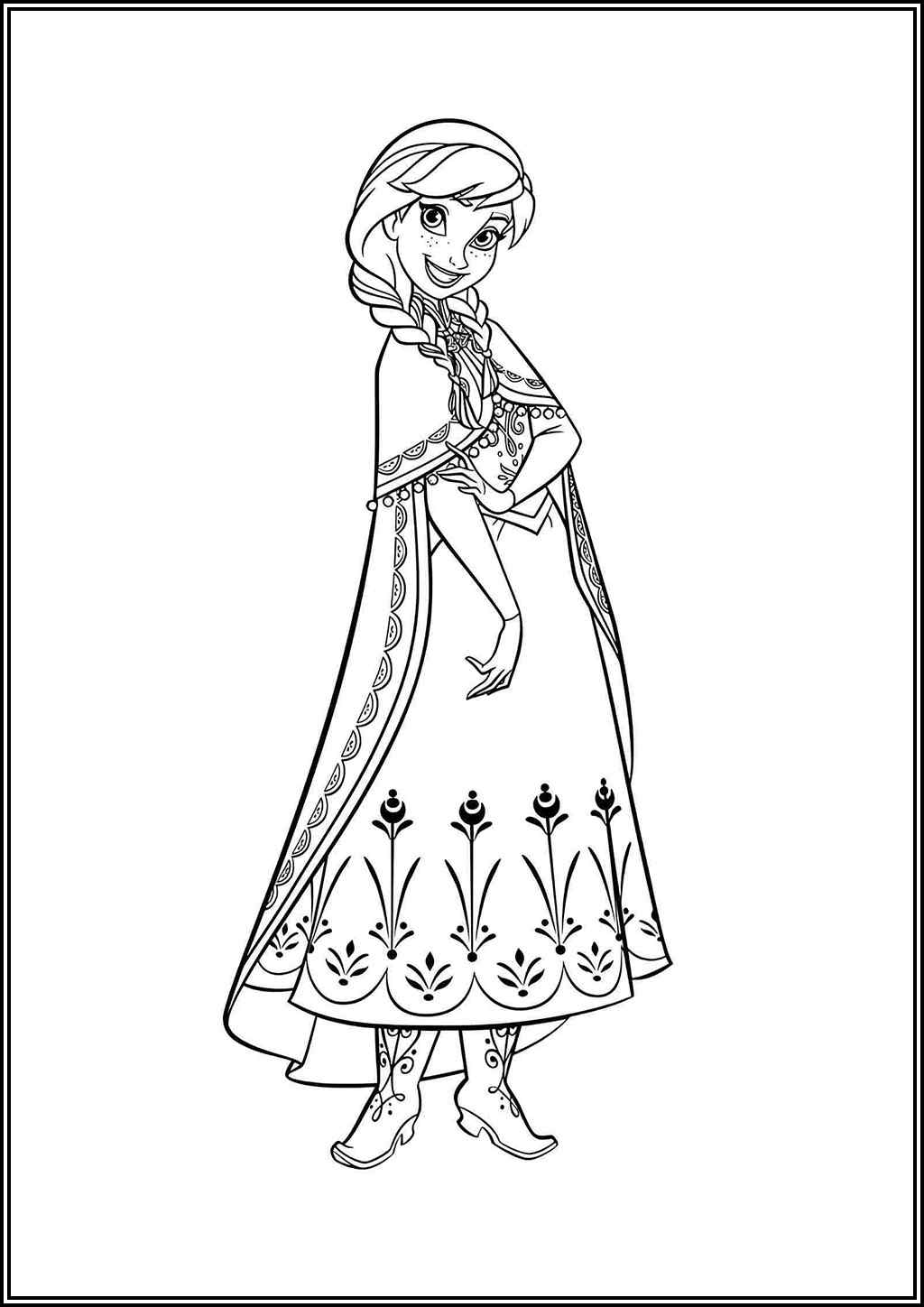 Anna Is Happy Coloring