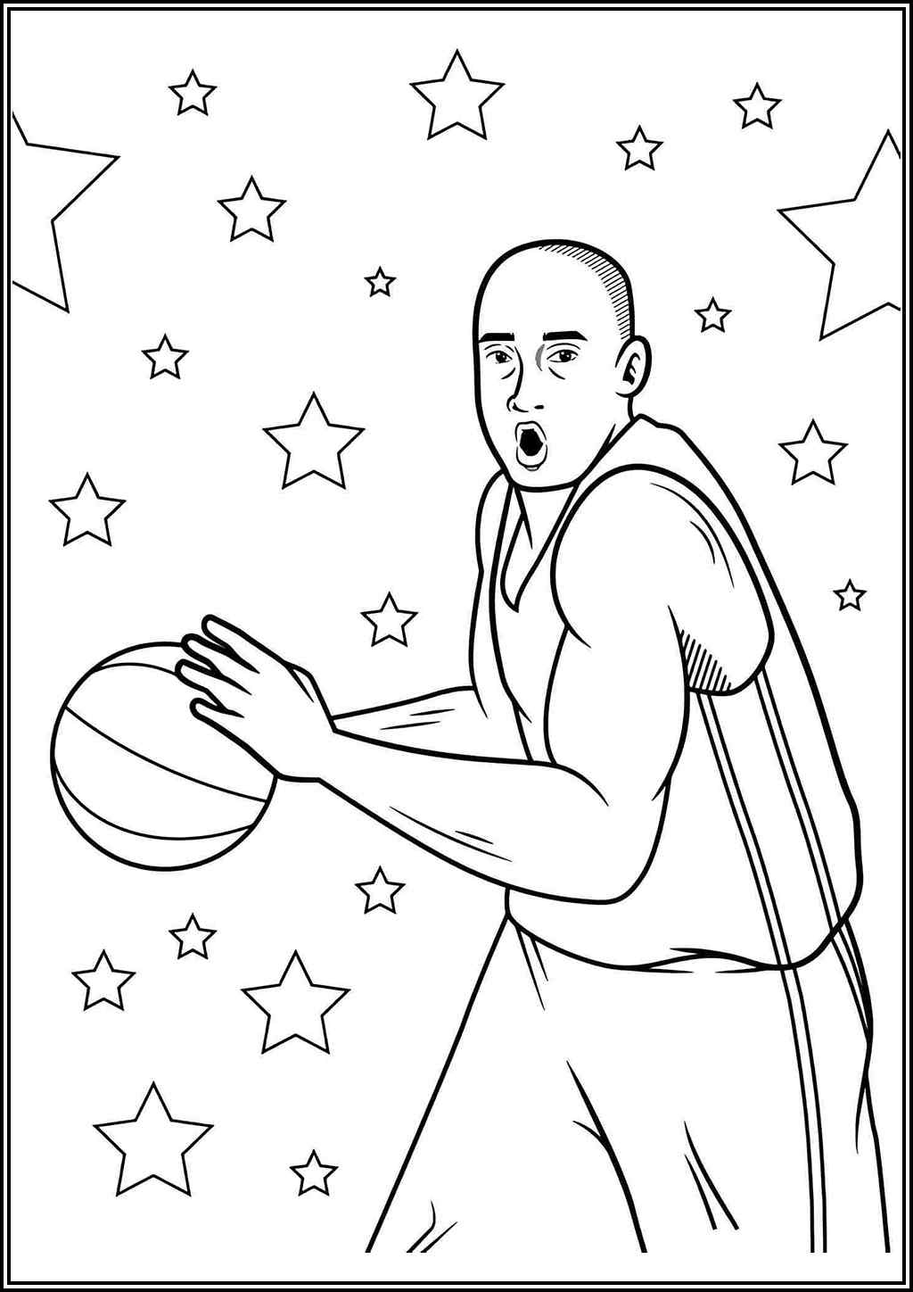 Awesome Kobe Bryant Coloring