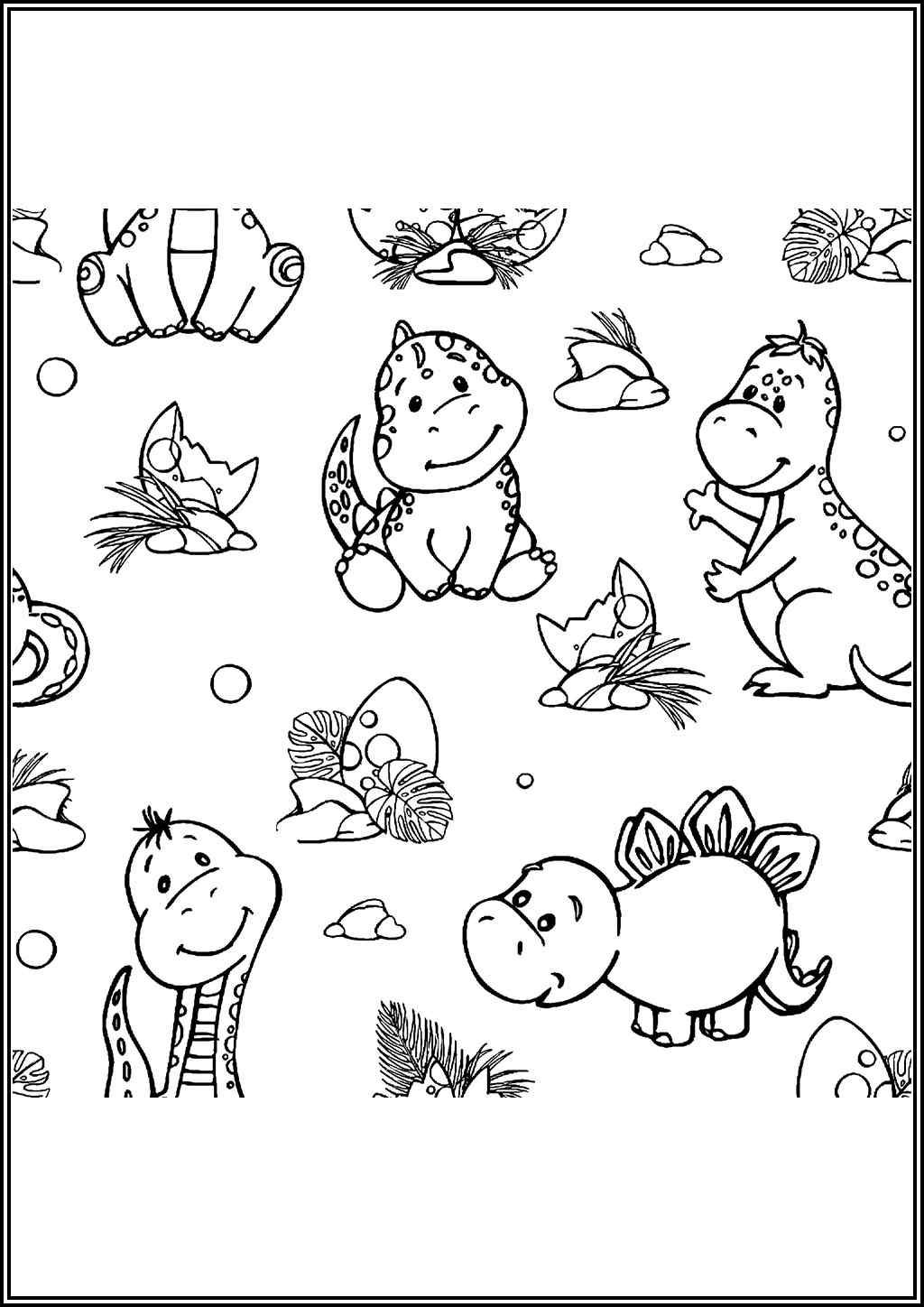 Baby Dinosaurs Coloring