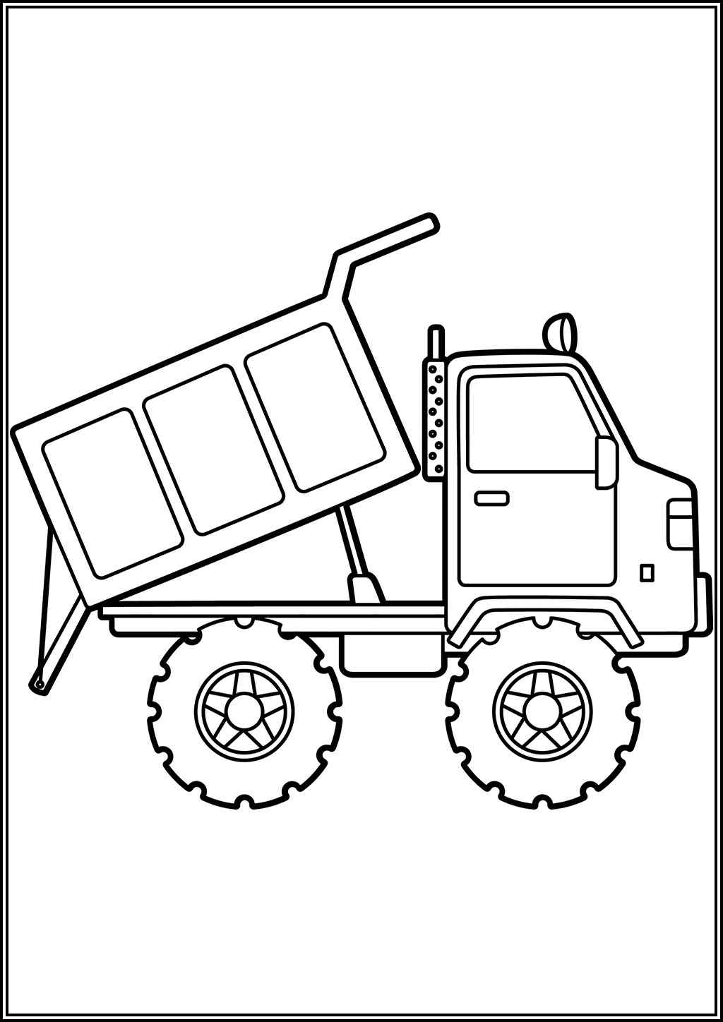 Basic Dump Truck Coloring