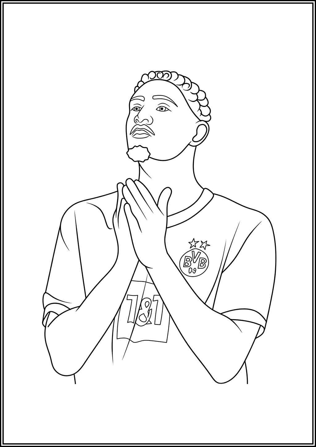 Borussia Dortmund Player Coloring