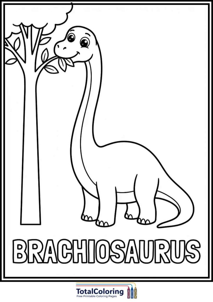 brachiosaurus coloring page