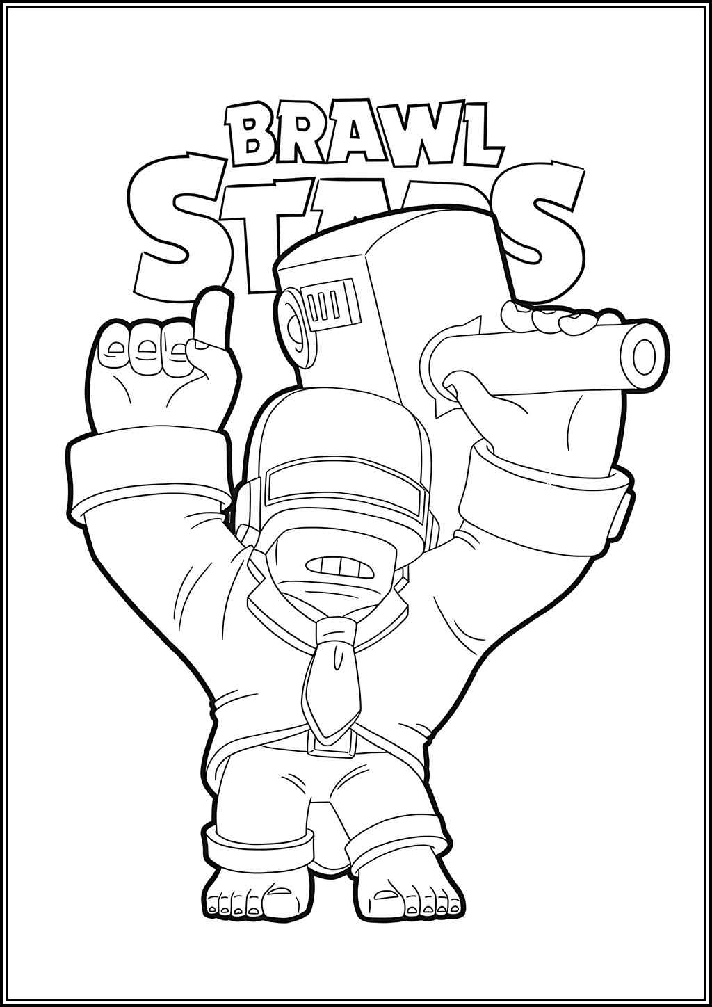 Brawl Stars Dj Frank Coloring