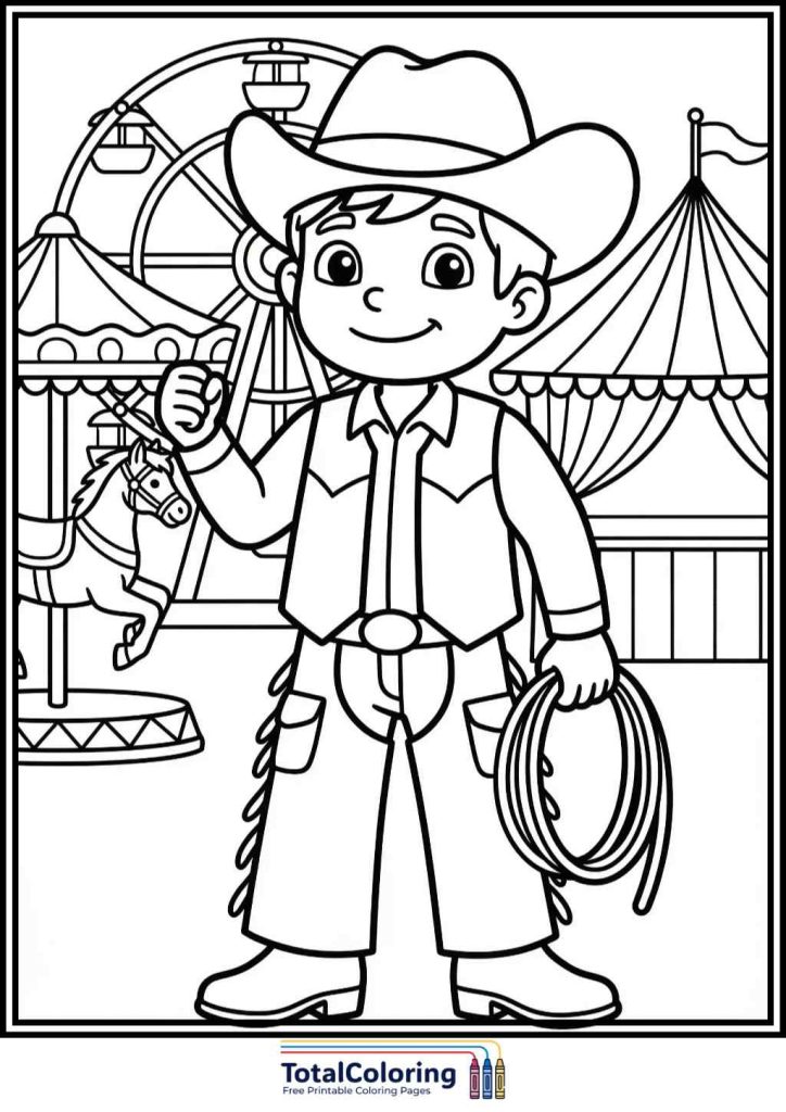 Little Cowboy coloring pages