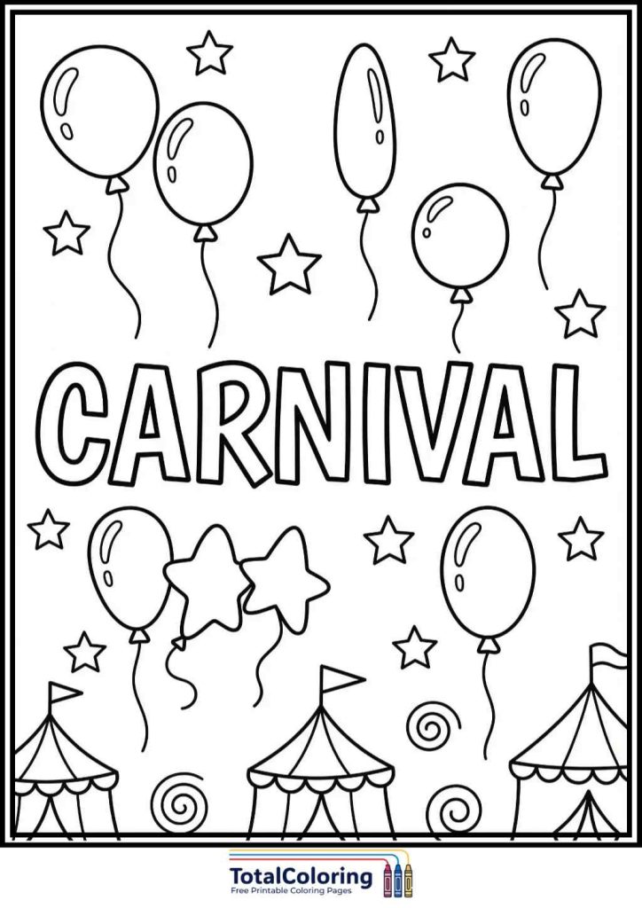 carnival coloring pages