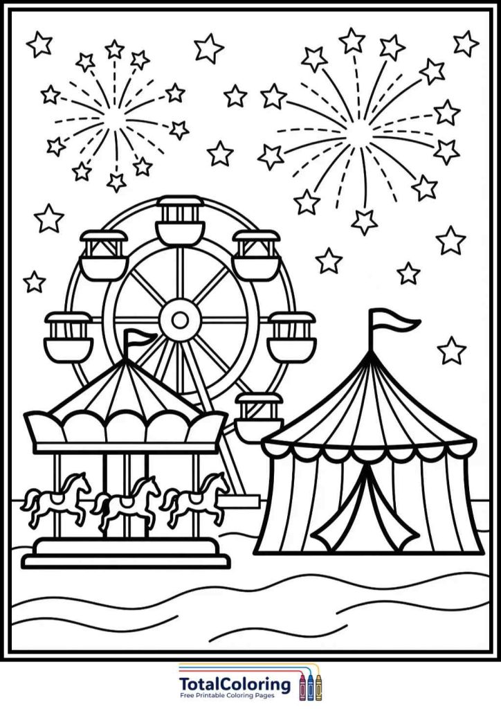 carnival coloring pages