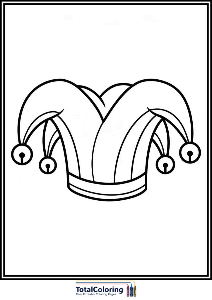 Jester Hat coloring pages