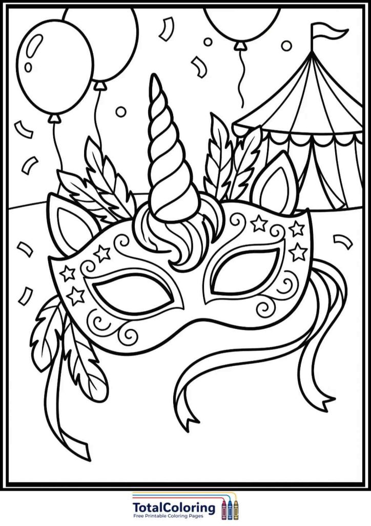 carnival coloring pages