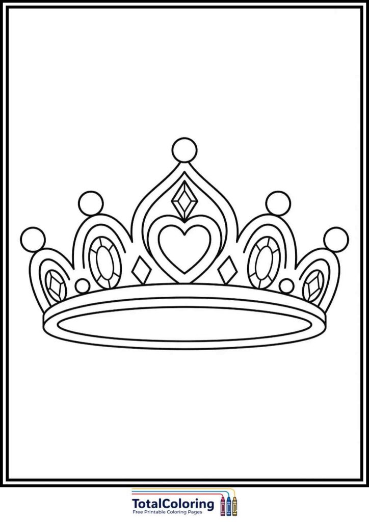 Princess Crown carnival coloring pages