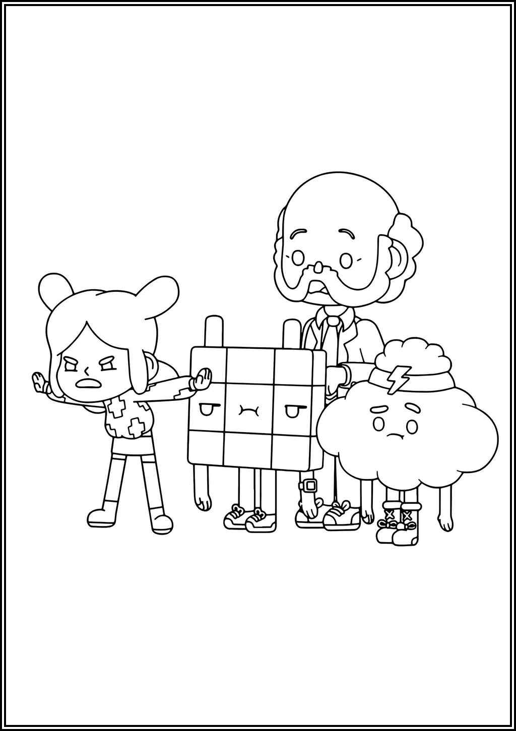 Characters From Toca Boca Coloring