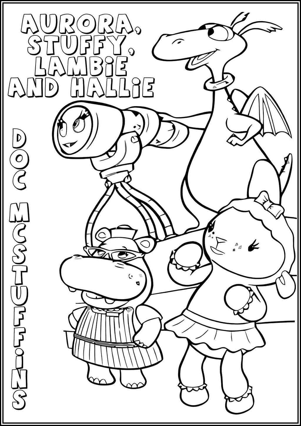 Characters In Doc Mcstuffins Coloring