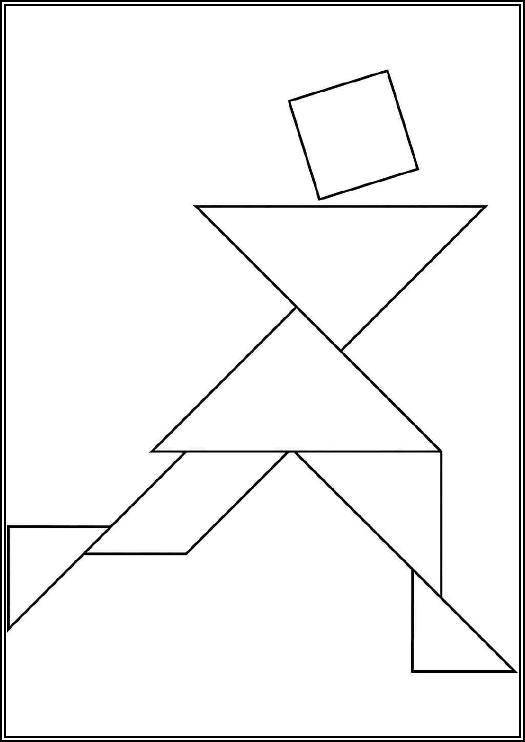 Chinese Tangram Free Printable Coloring