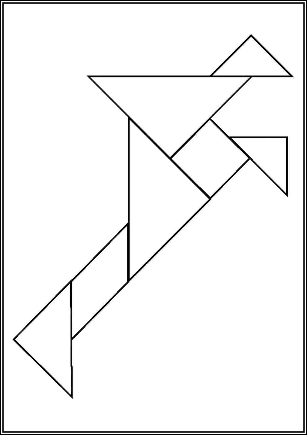 Chinese Tangram Printable Coloring