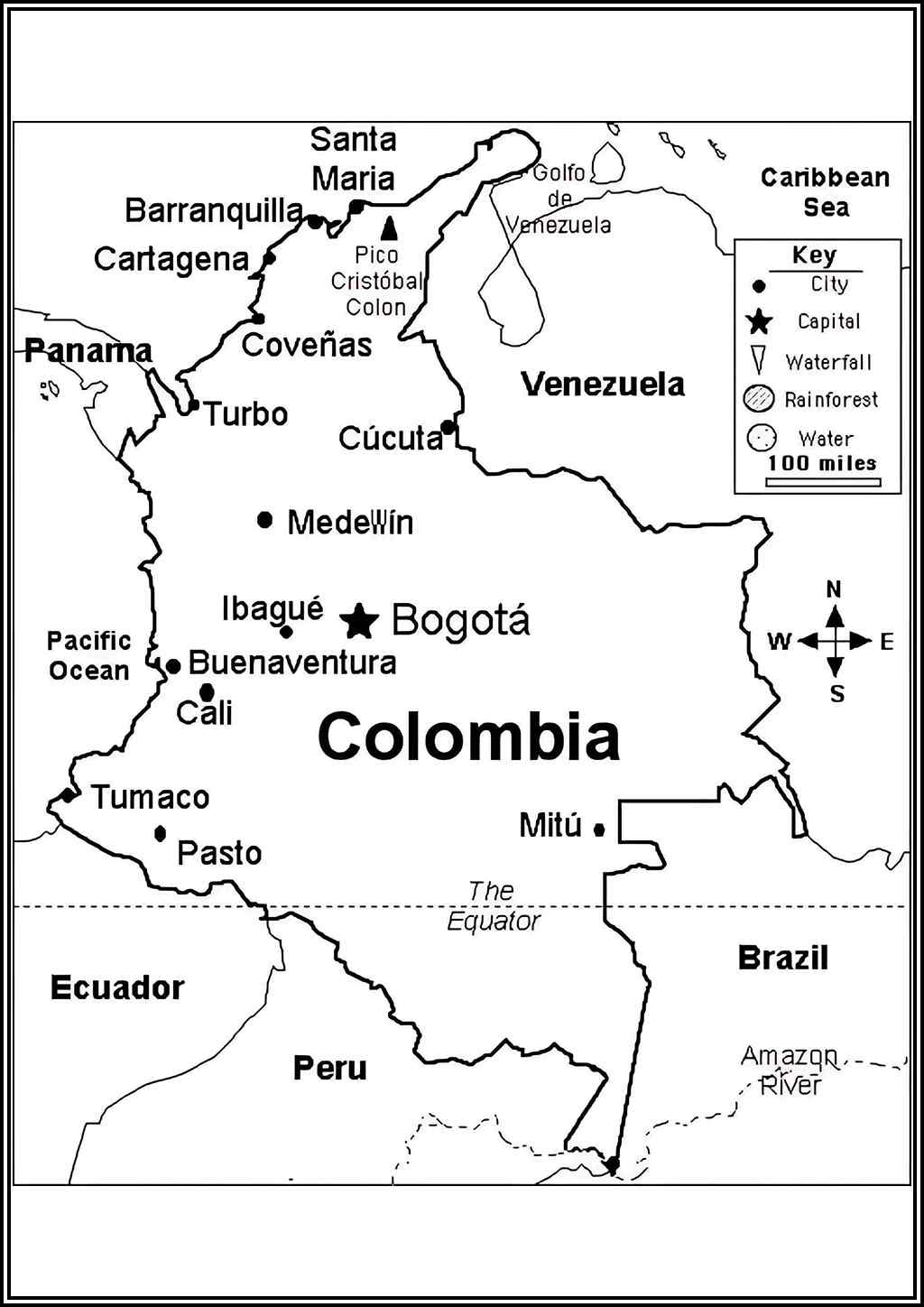 Colombia Map Coloring