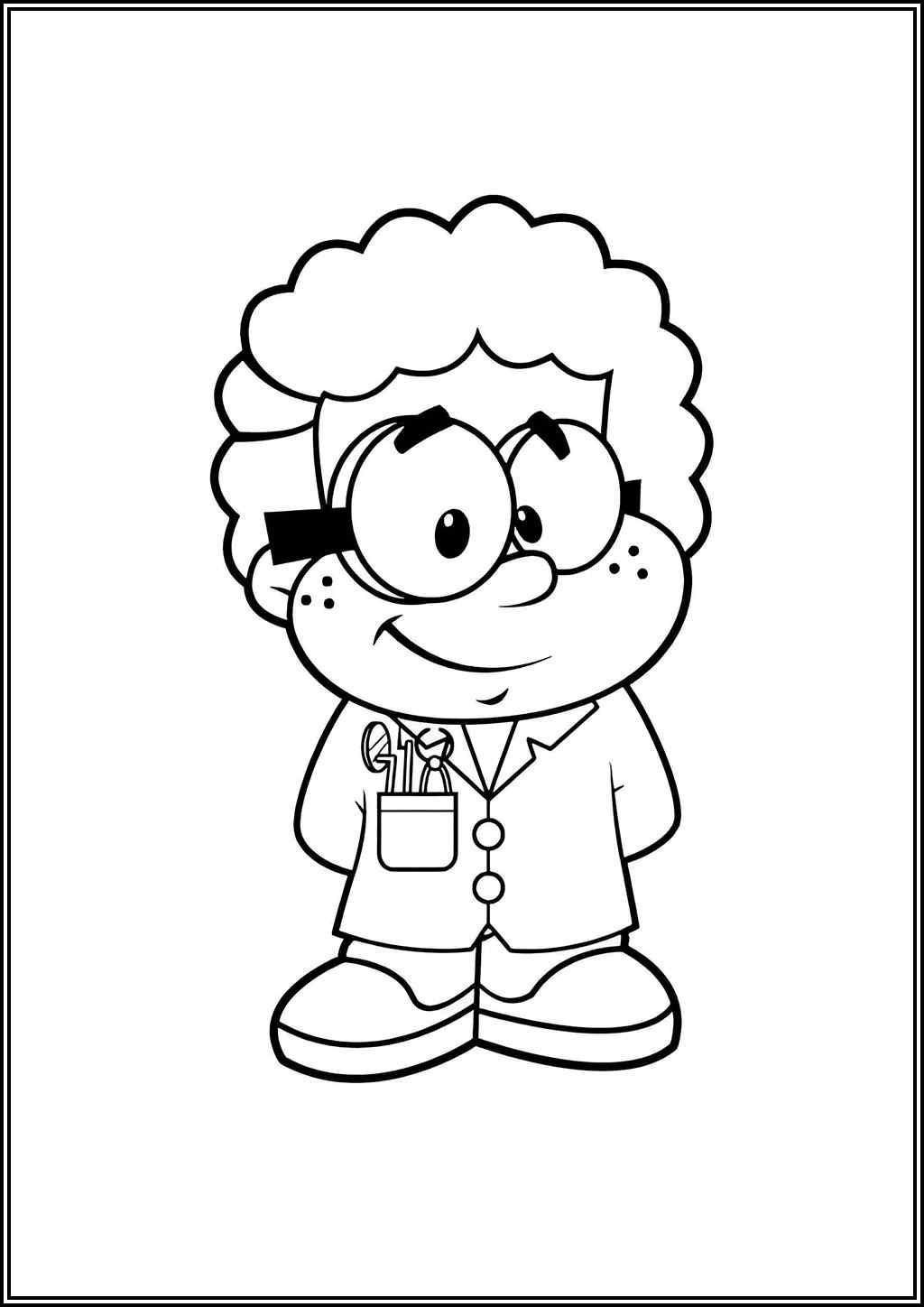 Cute Dentist Coloring