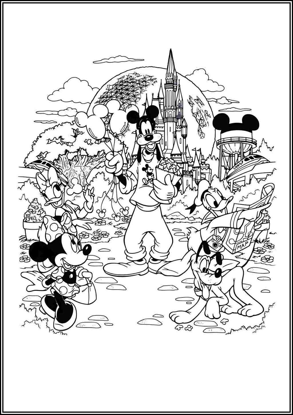 Cute Disney Characters Coloring