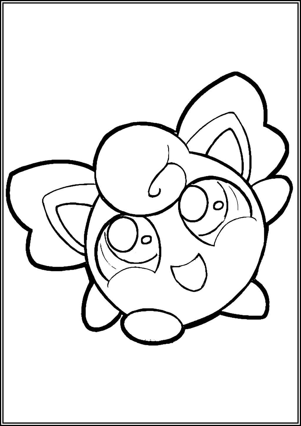Cute Pokemon Jigglypuff Coloring