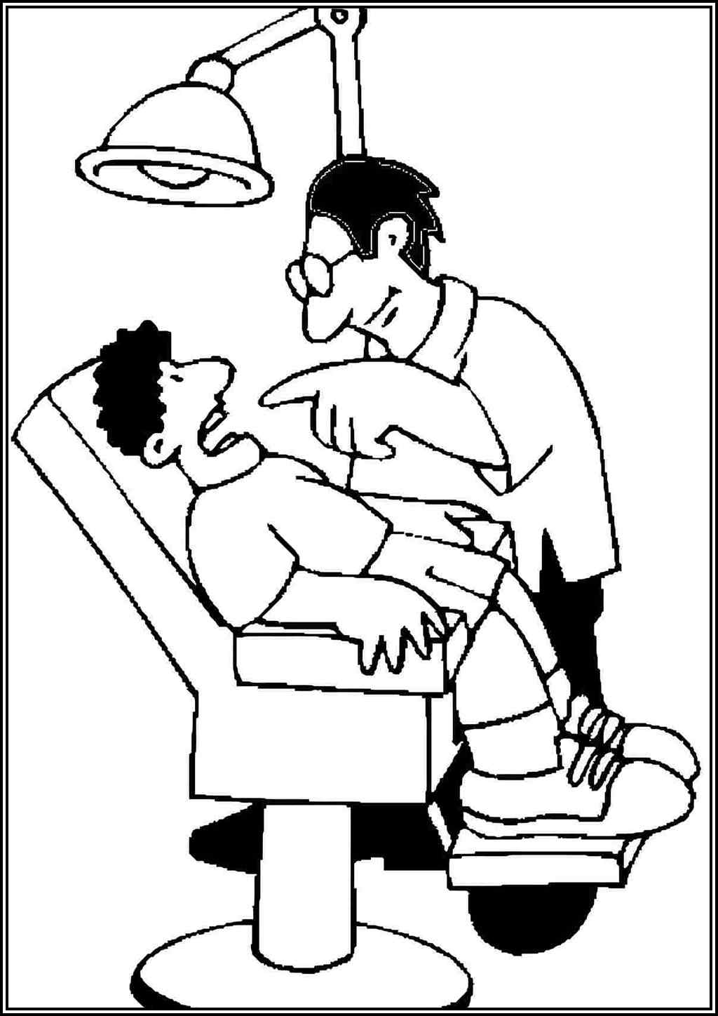 Dentist And Patient Coloring