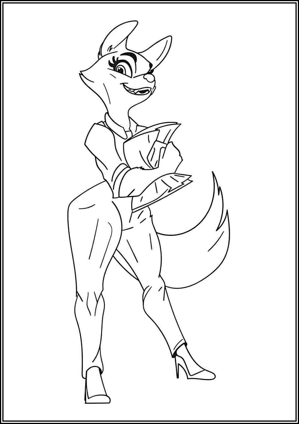 Diane In The Bad Guys Coloring