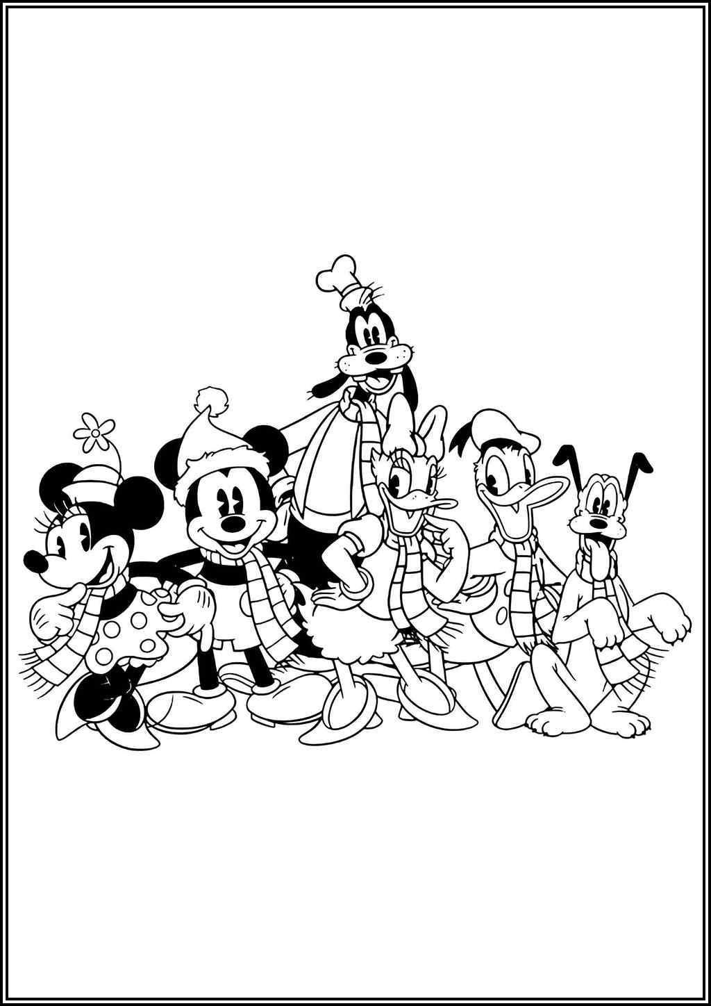 Disney Cartoon Characters Coloring