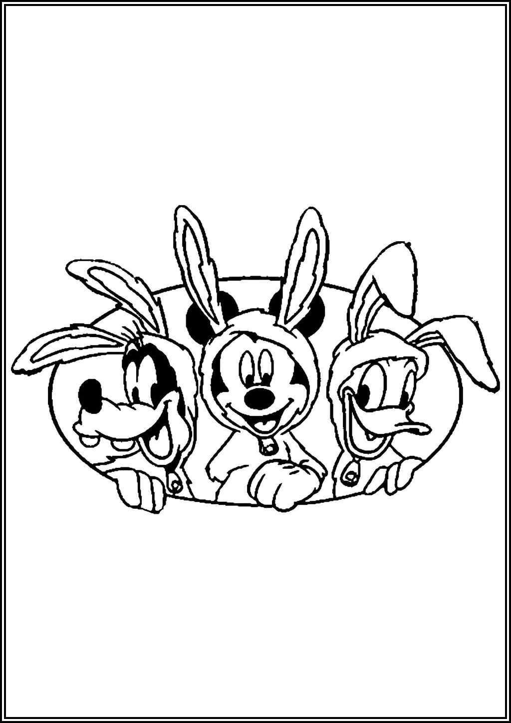 Disney Goofy Mickey And Donald Coloring