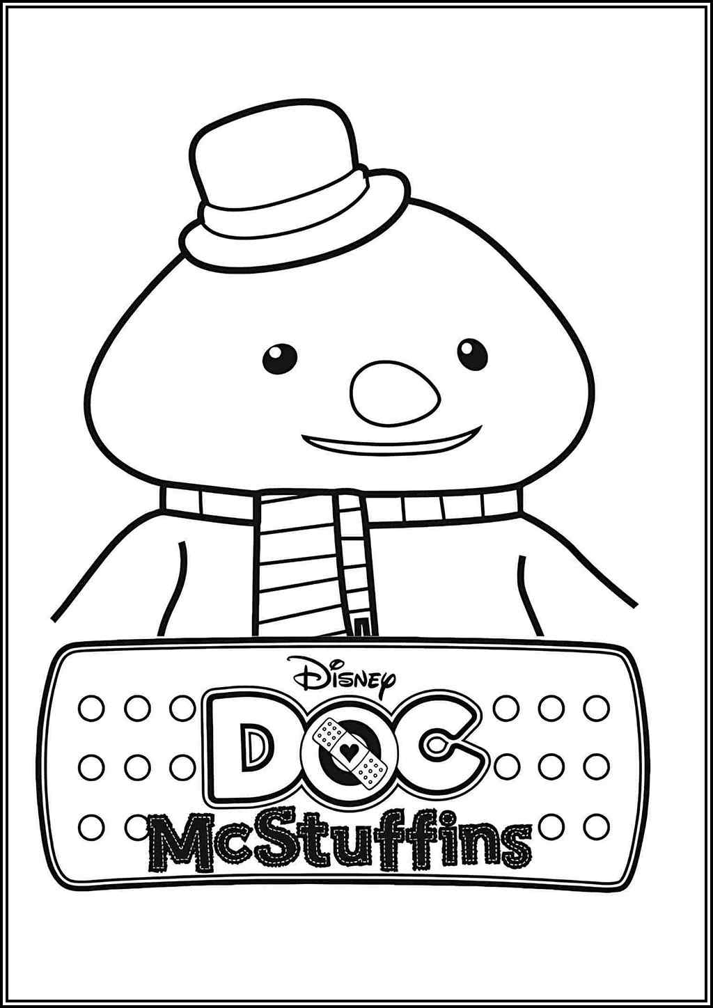 Doc Mcstuffins Chilly Coloring