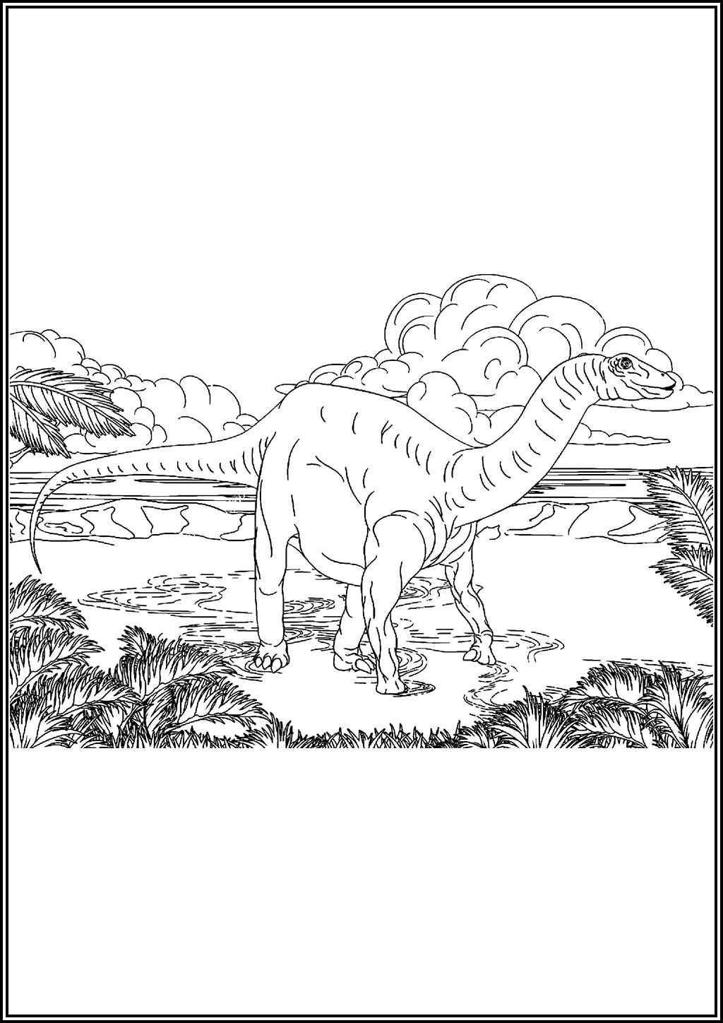 Drawing Of Dinosaur Coloring