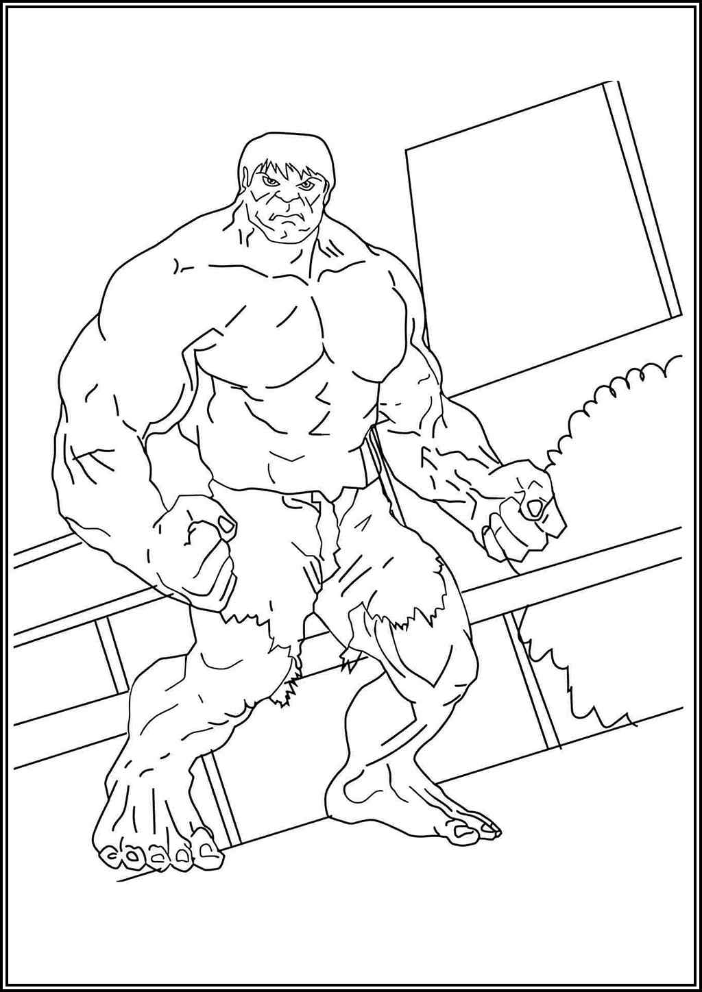 Drawing Of Hulk Coloring