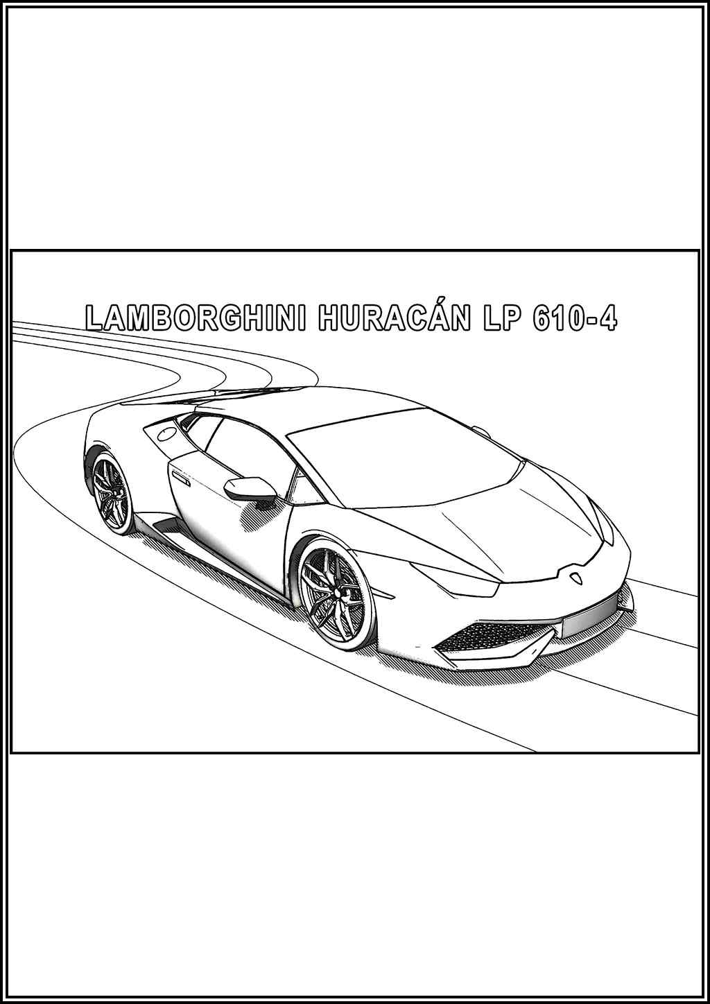 Drawing Of Lamborghini Car Coloring