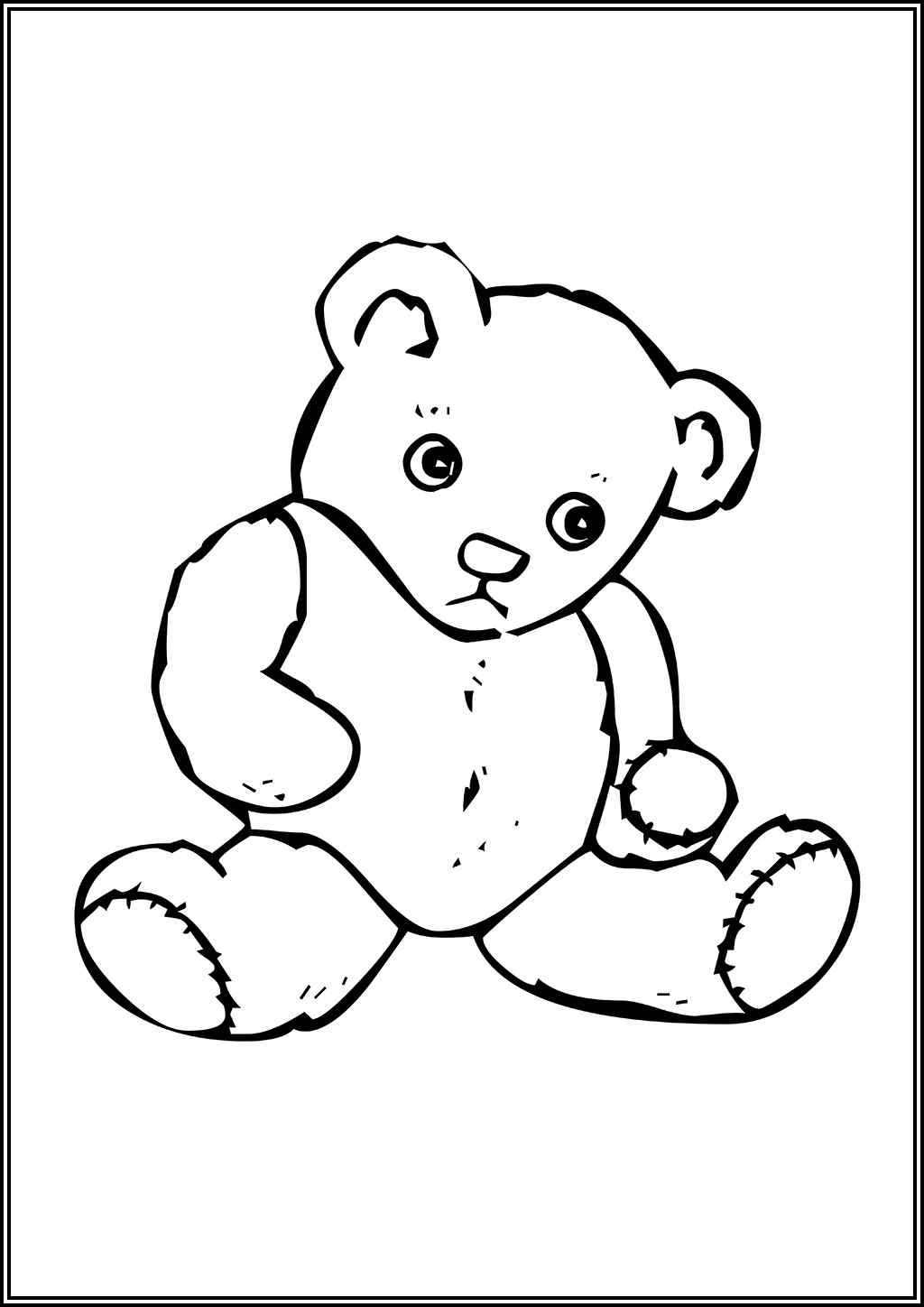 Drawing Teddy Bear Coloring