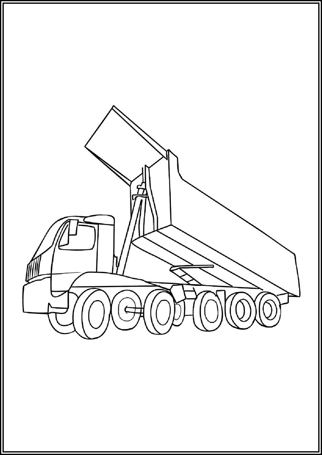Dump Truck Normal Drawing Coloring
