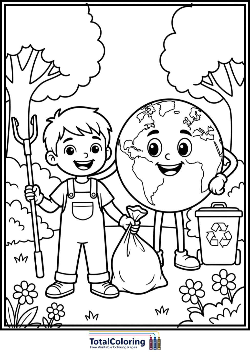 10 best free printable Earth Day coloring pages for kids ...