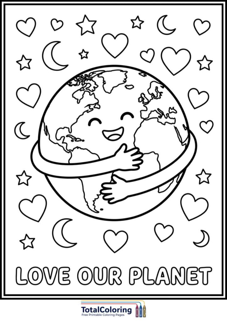 earth day coloring page