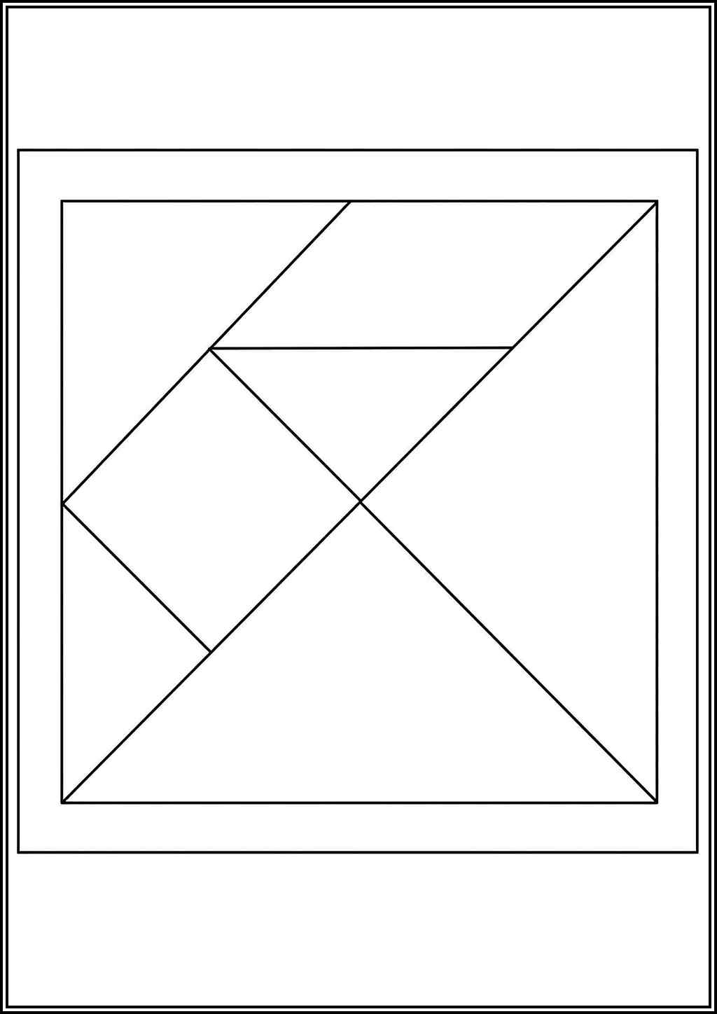 Easy Chinese Tangram Coloring