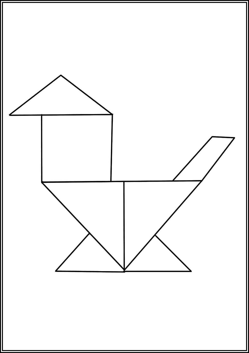 Easy Tangram Coloring