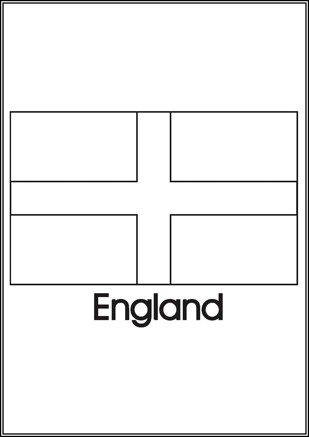 England Flag Coloring