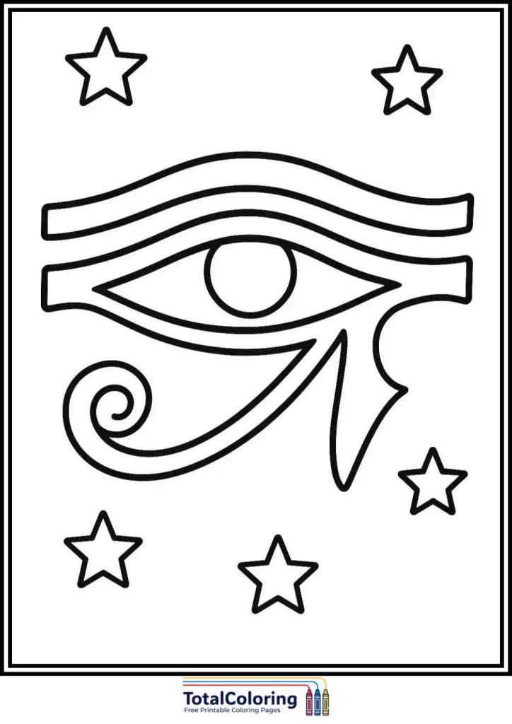 eye of horus coloring page